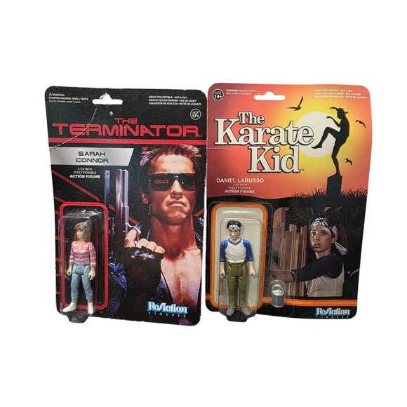 Funko Terminator & Daniel Larusso ReAction Action Figure New - Picture 1 of 9